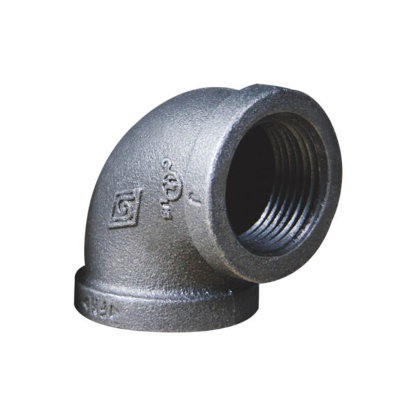 Malleable cast iron 90° elbow