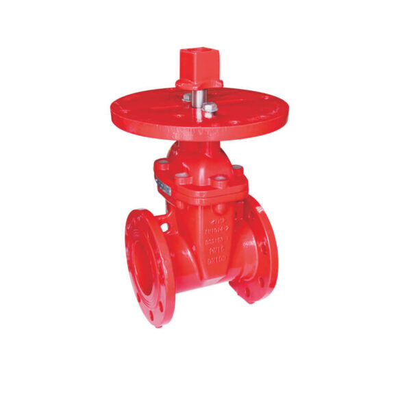 Flanged NRS gate valve with post flange and stem cap