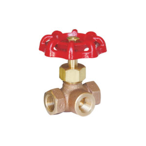 3-way bronze globe valve (Gauge valve)