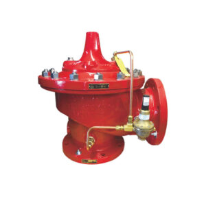 Flanged angle type pressure reducing valve