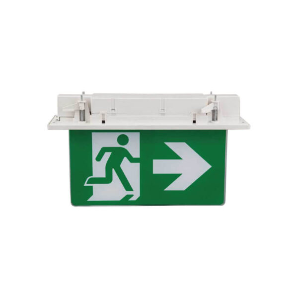 CE recessed emergency exit sign