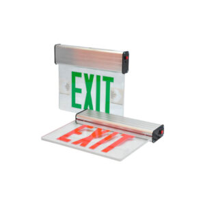UL edge lit LED exit sign