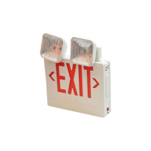 UL exit sign with side emergency light combo