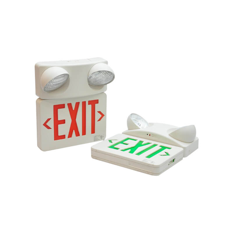 Ul Exit Sign With Top Emergency Light