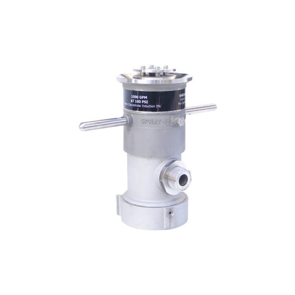Constant gallonage self-inducting foam monitor nozzle (SS)