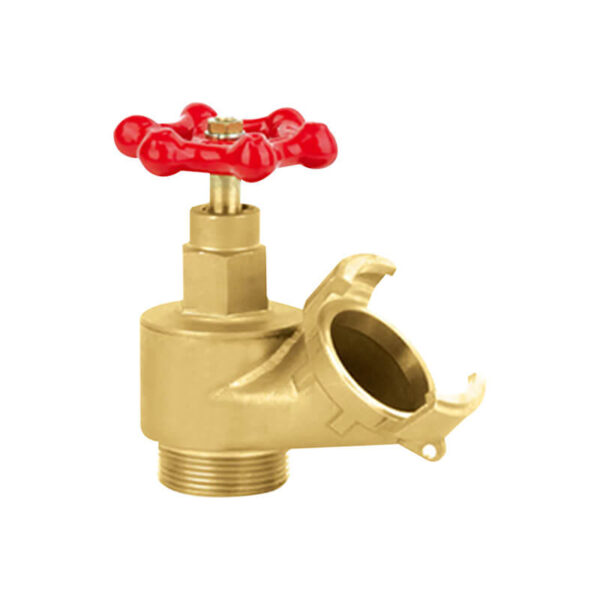 DSP outlet oblique type landing valve