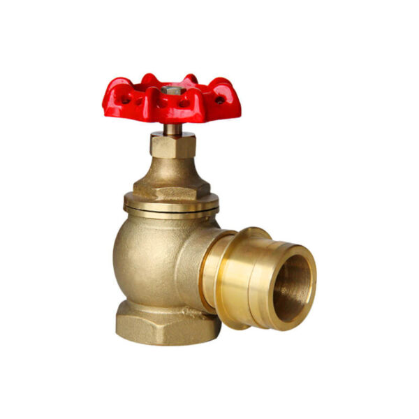 Machino outlet angle type landing valve