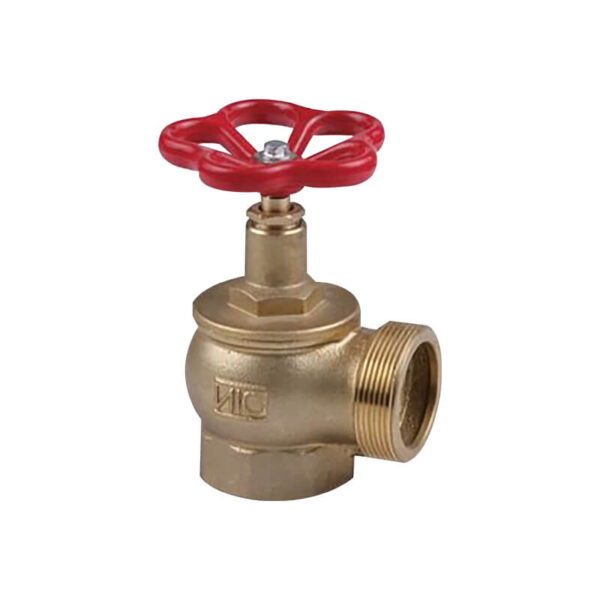 Threaded outlet angle type landing valve