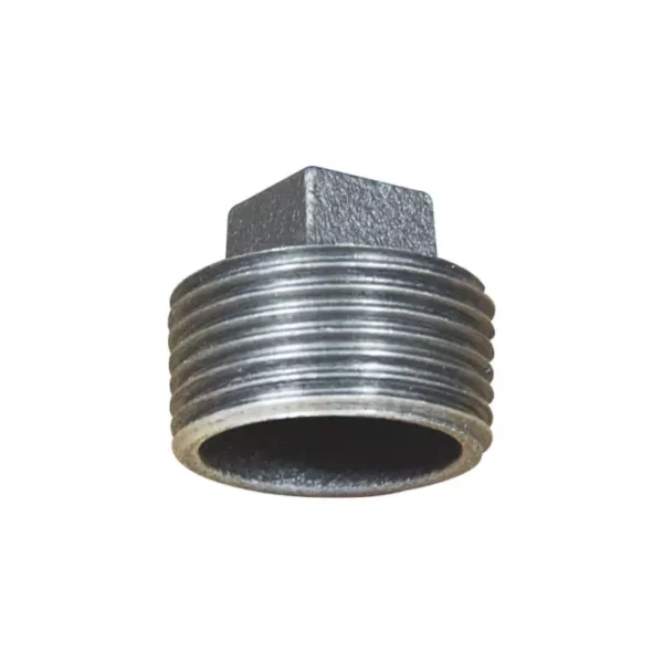 Malleable cast iron plain plug