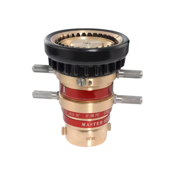 Selectable gallonage fire monitor nozzle (Brass)