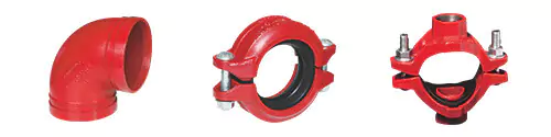 Grooved pipe fittings and couplings