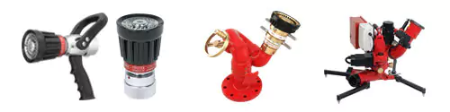 Handline fire nozzle and fire monitor