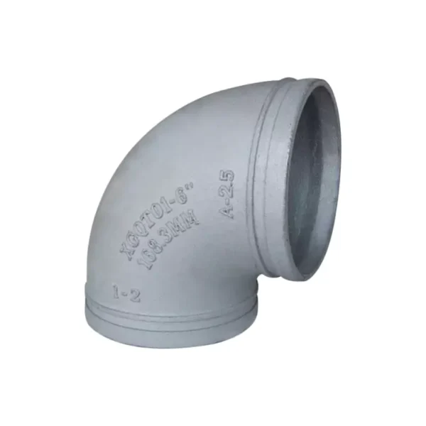 Grooved 90° elbow