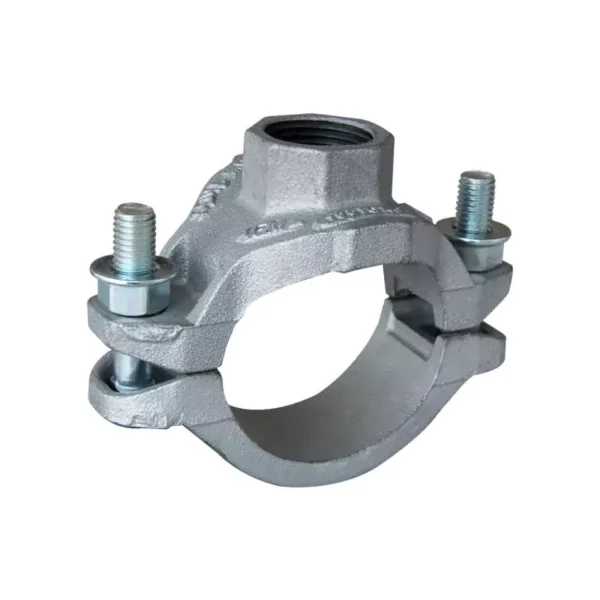 Mechanical tee with threaded branch