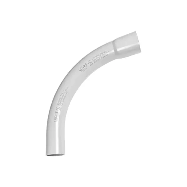 Rigid PVC conduit elbow