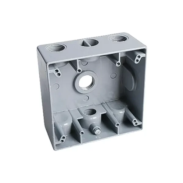 2-gang weatherproof outlet box - UL Listed - TPMCSTEEL