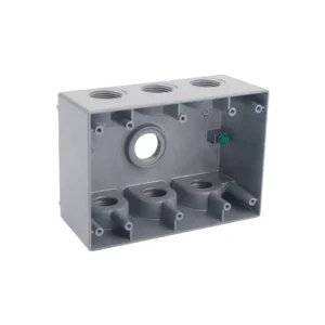 3-gang weatherproof deep outlet box