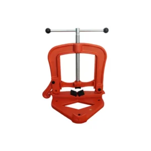 Bench-mounted yoke pipe vise