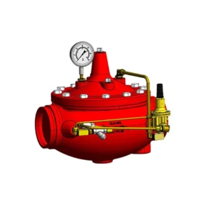 Grooved globe type pressure relief valve