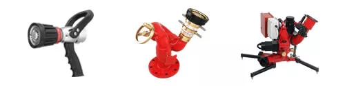 Handline fire nozzle and fire monitor