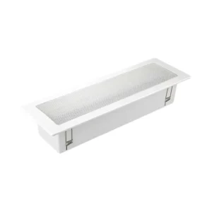 Self-contained non-maintained recessed emergency light for indoor use