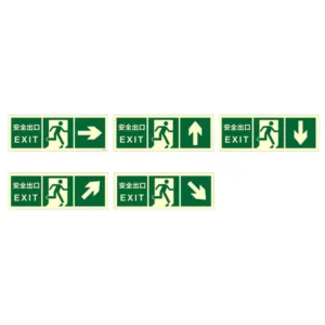 Emergency exit safety sign