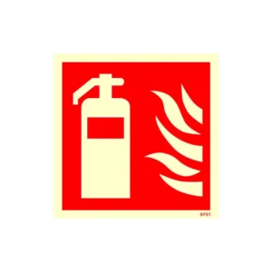 Fire extinguisher safety sign