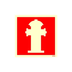 Fire hydrant safety sign