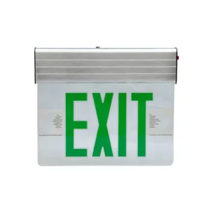 Intelligent maintained text-based exit sign (Metal enclosure)