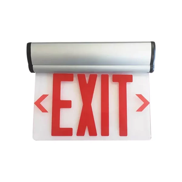 Self-contained maintained text-based exit sign (Metal enclosure)