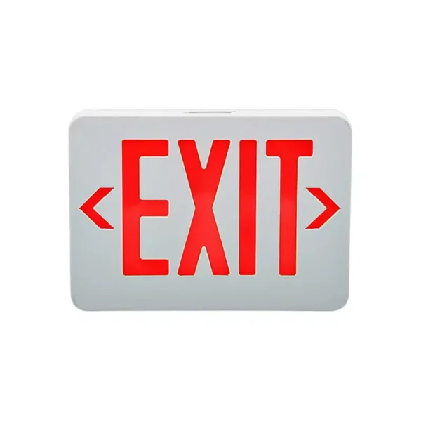 Self-contained maintained text-based exit sign (Plastic enclosure)