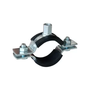Rubber lined split pipe clamp (Rubber lined split ring hanger)